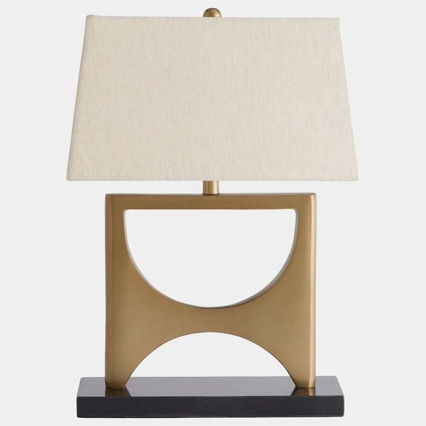 Lampada tavolo Tabby, Ottone antico