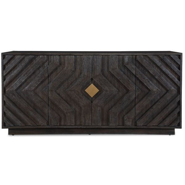 Mobile Faulkner a 4 ante, Legno Naturale Scuro