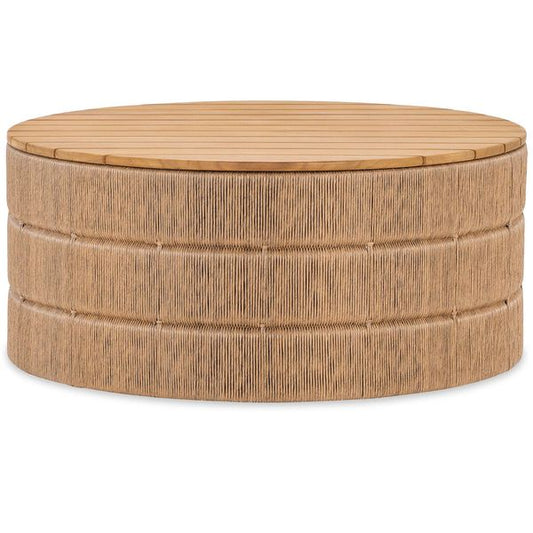 Tavolino da caffe contenitore vimini Avalon finitura Naturale