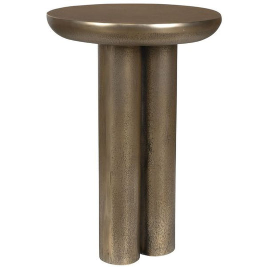 Tavolo decorativo Thorp in ottone antico
