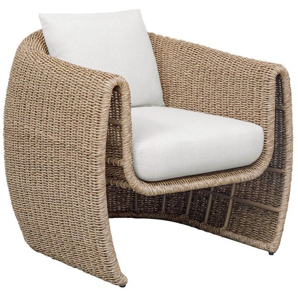 Sedia da esterno Tropic, Lino Dorato