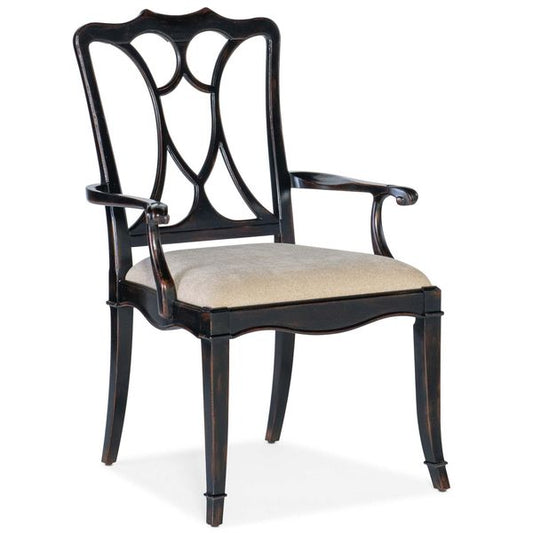 Poltroncine con bracciolo Charleston Ciliegia Nera, Set da 2