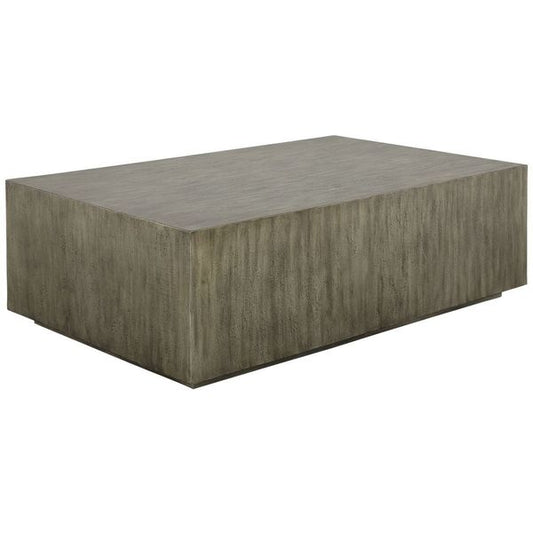 Tavolino da caffe Kareem, Grigio Metallizzato